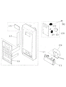 Escutcheon Base Assembly parts for Panasonic Countertop Microwave NN4408A from AppliancePartsPros.com