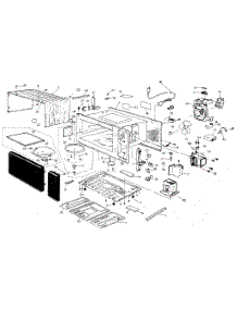Exploded View parts for Panasonic Countertop Microwave NN5508A from AppliancePartsPros.com