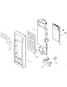 Escutcheon Base Assembly parts for Panasonic Countertop Microwave NN5539A from AppliancePartsPros.com