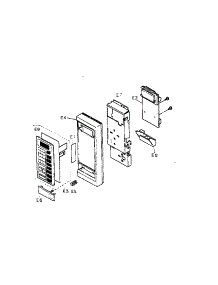 Escutcheon Base Assembly parts for Panasonic Countertop Microwave NN6515A from AppliancePartsPros.com