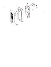 Escutcheon Base Assembly parts for Panasonic Countertop Microwave NNS667WAS from AppliancePartsPros.com