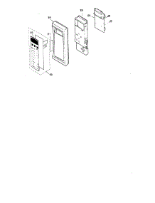 Escutcheon Base Assembly parts for Panasonic Countertop Microwave NNS668BAS from AppliancePartsPros.com