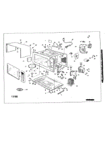 Outer Cabinet / Control Panel parts for Panasonic Countertop Microwave NNS668WAS from AppliancePartsPros.com