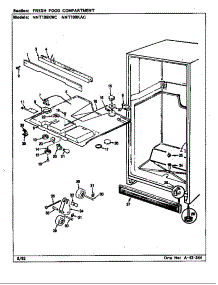 Fresh Food Compartment (Nnt199kac / Cc69a) (Nnt199kwc / Cc68a) parts for Norge Top-Mount Refrigerator NNT199KAC/CC68A from AppliancePartsPros.com