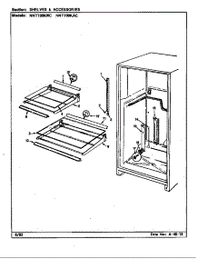 Shelves & Accessories (Nnt199kac / Cc69a) (Nnt199kwc / Cc68a) parts for Norge Top-Mount Refrigerator NNT199KAC/CC68A from AppliancePartsPros.com