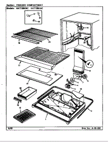 Freezer Compartment (Nnt199kac / Cc69a) (Nnt199kwc / Cc68a) parts for Norge Top-Mount Refrigerator NNT199KAC/CC68A from AppliancePartsPros.com