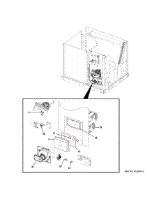 Gas Valve & Burner Assembly parts for Ge Heating Cooling Combined Unit NP16G36V09003 from AppliancePartsPros.com