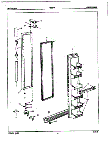 Freezer Door parts for Admiral Side-By-Side Refrigerator NS20F7/5L41B from AppliancePartsPros.com