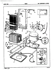 Unit Compartment & System parts for Admiral Side-By-Side Refrigerator NS20F7H/5L41A from AppliancePartsPros.com