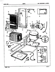 Unit Compartment & System parts for Admiral Side-By-Side Refrigerator NS20F8H/5L42A from AppliancePartsPros.com