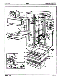 Fresh Food Compartment parts for Admiral Side-By-Side Refrigerator NS20F8H/5L42A from AppliancePartsPros.com