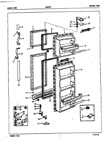 Freezer Door parts for Admiral Side-By-Side Refrigerator NS20F8H/5L42B from AppliancePartsPros.com