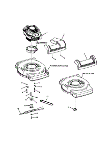 Engine / Blades / Front Cover parts for Snapper Gas Walk-Behind Mower NS2265 (7800228) from AppliancePartsPros.com