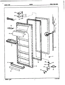 Fresh Food Door parts for Admiral Side-By-Side Refrigerator NS22F8A/5L44A from AppliancePartsPros.com