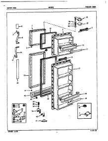 Freezer Door parts for Admiral Side-By-Side Refrigerator NS22F8A/5L44B from AppliancePartsPros.com
