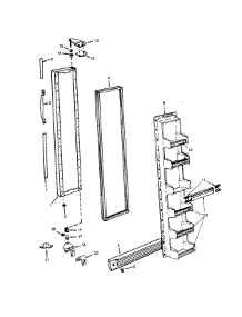 Freezer Door parts for Admiral Side-By-Side Refrigerator NS22H8A-8L25A from AppliancePartsPros.com