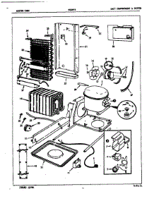 Unit Compartment & System parts for Admiral Side-By-Side Refrigerator NS24F8/5L48A from AppliancePartsPros.com