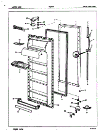 Fresh Food Door parts for Admiral Side-By-Side Refrigerator NS24F8H/5L48B from AppliancePartsPros.com