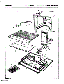 Freezer Compartment parts for Admiral Top-Mount Refrigerator NT15H5A/7A49B from AppliancePartsPros.com