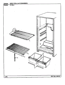 Shelves & Accessories parts for Admiral Top-Mount Refrigerator NT15L4/BA01E from AppliancePartsPros.com