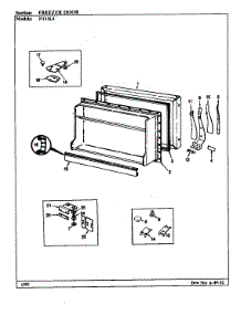 Freezer Door parts for Admiral Top-Mount Refrigerator NT15L4/BA01E from AppliancePartsPros.com
