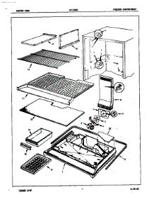 Freezer Compartment parts for Admiral Top-Mount Refrigerator NT17B6VH/7A24A from AppliancePartsPros.com