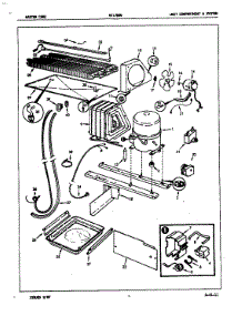 Unit Compartment & System parts for Admiral Top-Mount Refrigerator NT17B8V/7A25A from AppliancePartsPros.com