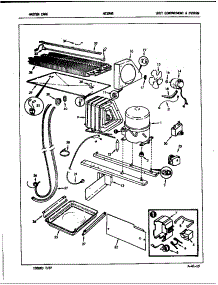 Unit Compartment & System (Nt19h8 / 7A56b) (Nt19h8a / 7A56b) (Nt19h8h / 7A56b) parts for Admiral Top-Mount Refrigerator NT19H8C/7A56B from AppliancePartsPros.com