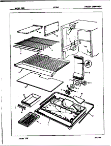 Freezer Compartment (Nt19h8 / 7A56b) (Nt19h8a / 7A56b) (Nt19h8h / 7A56b) parts for Admiral Top-Mount Refrigerator NT19H8F/7A56B from AppliancePartsPros.com