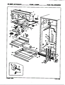 Fresh Food Compartment (Nt19k9 / 9A01b) (Nt19k9 / 9A01c) (Nt19k9a / 9A04b) (Nt19k9a / 9A04c) (Nt19k9a / 9A04d) parts for Admiral Top-Mount Refrigerator NT19K9A/9A01C from AppliancePartsPros.com