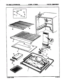 Freezer Compartment (Nt19k9 / 9A01b) (Nt19k9 / 9A01c) (Nt19k9a / 9A04b) (Nt19k9a / 9A04c) (Nt19k9a / 9A04d) parts for Admiral Top-Mount Refrigerator NT19K9A/9A01C from AppliancePartsPros.com