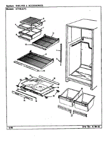 Shelves & Accessories parts for Admiral Top-Mount Refrigerator NT19L6A/CA51A from AppliancePartsPros.com