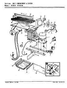 Unit Compartment & System parts for Admiral Top-Mount Refrigerator NT19L9/AA61D from AppliancePartsPros.com