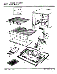 Freezer Compartment parts for Admiral Top-Mount Refrigerator NT19L9/AA61D from AppliancePartsPros.com