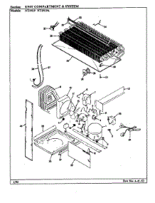 Unit Compartment & System parts for Admiral Top-Mount Refrigerator NT19L9/BA61C from AppliancePartsPros.com