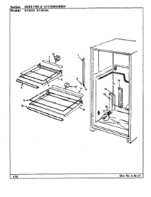 Shelves & Accessories parts for Admiral Top-Mount Refrigerator NT19L9/BA61C from AppliancePartsPros.com
