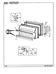 Freezer Door parts for Admiral Top-Mount Refrigerator NT19L9/BA61C from AppliancePartsPros.com