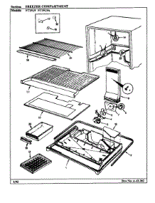 Freezer Compartment parts for Admiral Top-Mount Refrigerator NT19L9A/BA62C from AppliancePartsPros.com