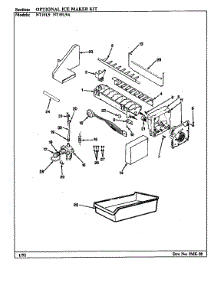 Optional Ice Maker (Imktm1 B / M Ayo7a) parts for Admiral Top-Mount Refrigerator NT19L9A/BA62C from AppliancePartsPros.com