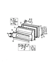 Freezer Door parts for Maytag Top-Mount Refrigerator NT218MA from AppliancePartsPros.com