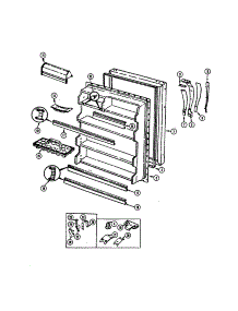 Fresh Food Door parts for Maytag Top-Mount Refrigerator NT218MW from AppliancePartsPros.com