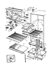 Fresh Food Compartment parts for Admiral Top-Mount Refrigerator NT21H6-7A57A from AppliancePartsPros.com