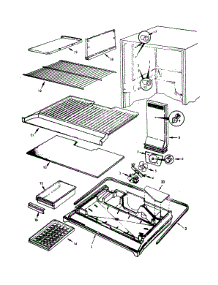 Freezer Compartment parts for Admiral Top-Mount Refrigerator NT21H6A-7A57A from AppliancePartsPros.com