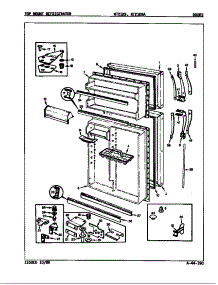 Doors parts for Admiral Top-Mount Refrigerator NT21K9/9A02C from AppliancePartsPros.com