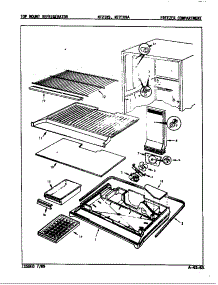Freezer Compartment parts for Admiral Top-Mount Refrigerator NT21K9A/9A05C from AppliancePartsPros.com
