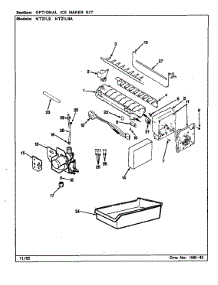 Optional Ice Maker Kit (Nt21l9 / Ca75a) (Nt21l9a / Ca76a) parts for Admiral Top-Mount Refrigerator NT21L9/CA75A from AppliancePartsPros.com