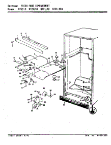 Fresh Food Compartment (Nt21l9 / Aa71c) (Nt21l9a / Aa72c) (Nt21l9f / Ba73a) (Nt21l9fa / Ba74a) parts for Admiral Top-Mount Refrigerator NT21L9A/AA72C from AppliancePartsPros.com