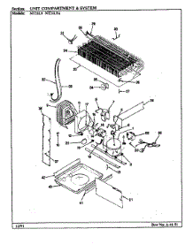 Unit Compartment & System (Nt21l9 / Ba75a) (Nt21l9 / Ba75b) (Nt21l9a / Ba76a) (Nt21l9a / Ba76b) parts for Admiral Top-Mount Refrigerator NT21L9A/BA75A from AppliancePartsPros.com