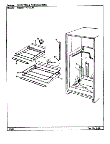 Shelves & Accessories (Nt21l9 / Ba75a) (Nt21l9 / Ba75b) (Nt21l9a / Ba76a) (Nt21l9a / Ba76b) parts for Admiral Top-Mount Refrigerator NT21L9A/BA76B from AppliancePartsPros.com