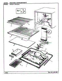 Freezer Compartment (Nt21l9 / Ba75a) (Nt21l9 / Ba75b) (Nt21l9a / Ba76a) (Nt21l9a / Ba76b) parts for Admiral Top-Mount Refrigerator NT21L9A/BA76B from AppliancePartsPros.com
